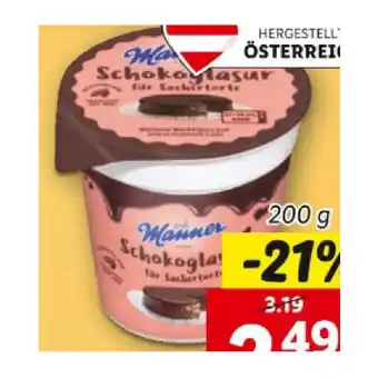 Lidl Manner Schokoglasur Lidl 200 Gramm 1 Becher Angebot