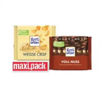 Maximarkt Ritter Sport Schokolade Bunte Vielfalt oder Nussklasse versch. Sorten Maximarkt 100 Gramm 1 Stück Angebot