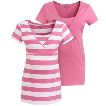 Ernsting's family 2 Damen Umstands-T-Shirts mit Stillfunktion Angebot