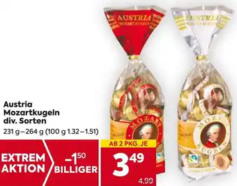 Billa Austria Mozartkugeln Angebot