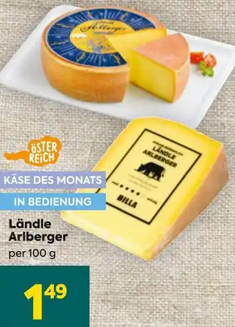 Billa Ländle Arlberger Angebot
