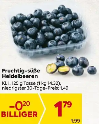 Billa Fruchtig-süße Heidelbeeren Angebot