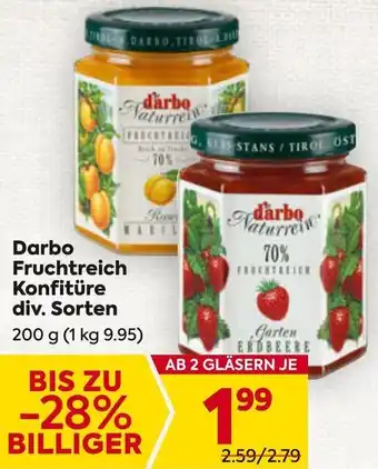 Billa Darbo Fruchtreich Konfitüre Angebot