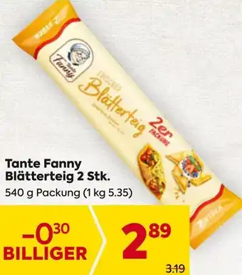 Billa Tante Fanny Blätterteig 2 Stk Angebot