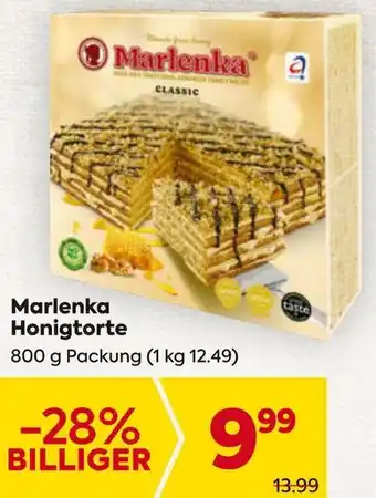 Billa Marlenka Honigtorte Angebot