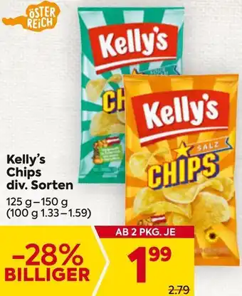 Billa Kelly's Chips Angebot