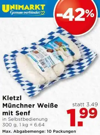 Unimarkt Kletzl Münchner Weiße Mit Senf 300g Angebot
