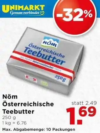 Unimarkt Nöm Österreichische Teebuttter 250g Angebot