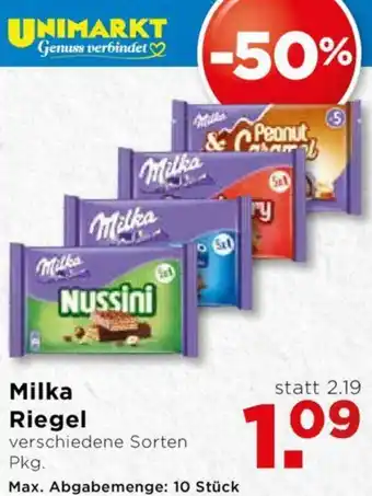 Unimarkt Milk Riegel Angebot