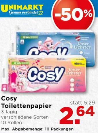 Unimarkt Cosy Toilettenpapier Angebot