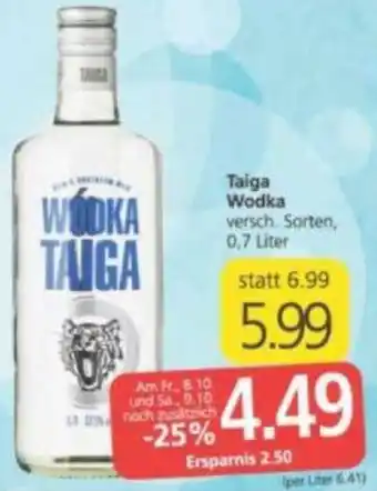 Spar Taiga Wodka 0.7 Liter Angebot
