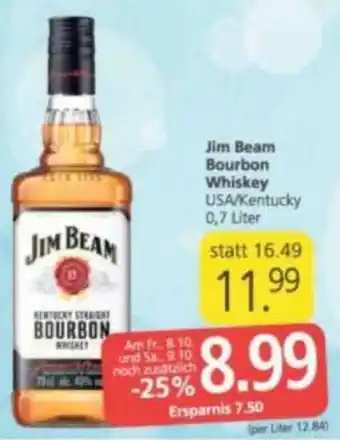 Jim Beam Bourbon Whiskey 0,75 Liter