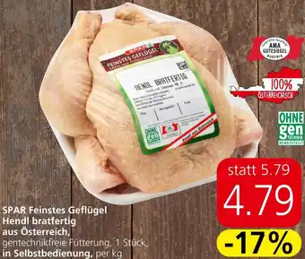 Eurospar SPAR Feinstes Geflügel Hendl bratfertig Angebot