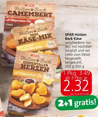 Eurospar SPAR Hütten Back Käse Angebot