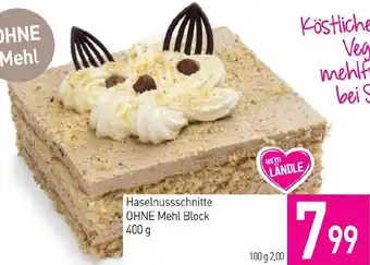 Sutterlüty Haselnussschnitte OHNE Mehl Block 400g Angebot