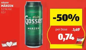 Hofer GÖSSER MÄRZEN 5,2 % Vol. 0,5L Angebot