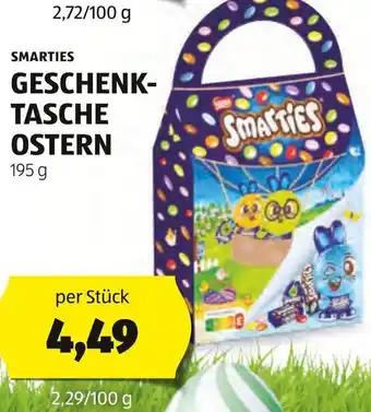 Hofer SMARTIES GESCHENKTASCHE OSTERN 195g Angebot