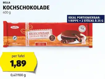 Hofer BELLA KOCHSCHOKOLADE 400g Angebot