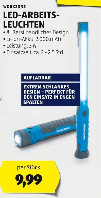 Hofer WORKZONE LED-ARBEITS- LEUCHTEN Angebot