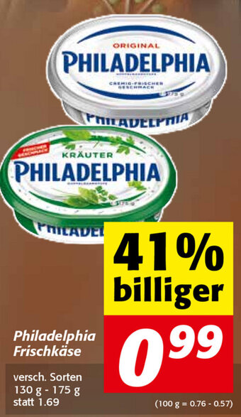 Nah&Frisch Philadelphia Frischkase 130-175 g Angebot
