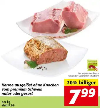 Nah&Frisch Karree Ausgelöst Ohne Knochen Vom Premium Schwein Natur Oder Gesurt Angebot