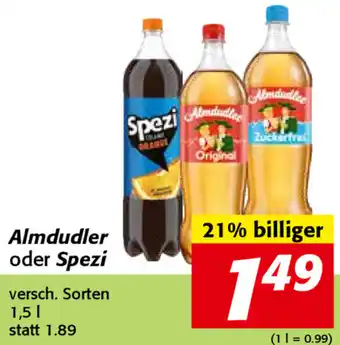 Nah&Frisch Almdudler Oder Spezi Angebot