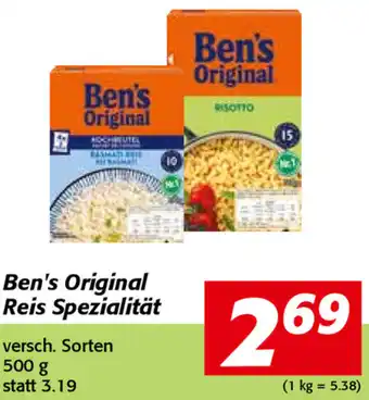 Nah&Frisch Ben's Original Reis Spezialität 500g Angebot