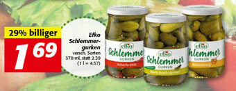 Nah&Frisch Efko Schlemmer-Gurken 370 ml Angebot