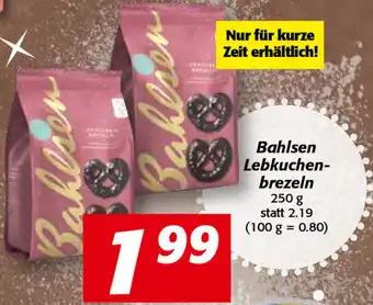 Nah&Frisch Bahlsen Lebkuchen-Brezeln 250g Angebot