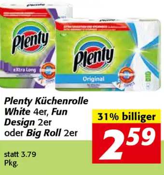 Nah&Frisch Plenty Küchenrolle White 4er, Fun Design 2er Oder Big Roll 2er Angebot