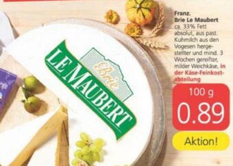 Spar Franz Brie Le Maubert 100g Angebot