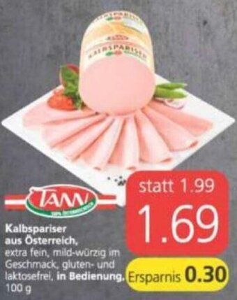 Spar Kalbspariser Aus Österreich Angebot