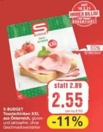 Spar S-Budget Toastschinken XXL Angebot