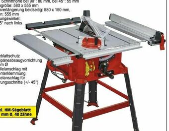 Zgonc Tischkreissäge TC-TS 2225 U Angebot
