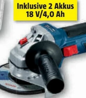 Bauhaus Akku-Winkelschleifer GWS 18V-7 Angebot