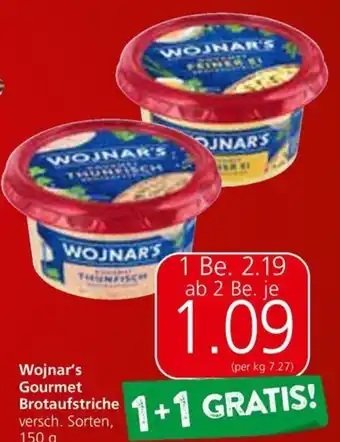 Spar Wojnar's Gourmet Brotaufstriche versch. Sorten, 150 g Angebot