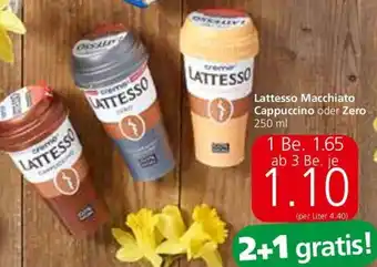 Spar Lattesso Macchiato Cappuccino oder Zero 250 ml Angebot