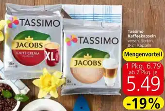 Spar Tassimo Kaffeekapseln Angebot