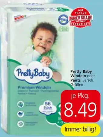 Spar Pretty Baby Windeln oder Pants versch. Größen Angebot