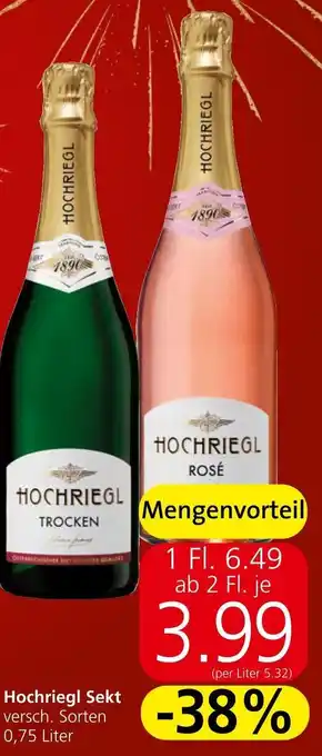 Spar Hochriegl Sekt versch. Sorten 0,75 Liter Angebot