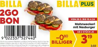 Billa Mohnweckerl mit Neuburger Angebot