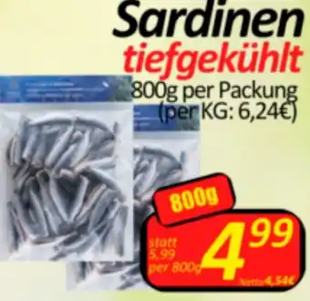 Wurstico Sardinen 800g per Packung Angebot
