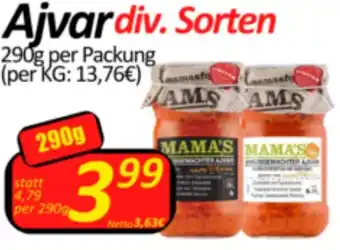 Wurstico Ajvar div. Sorten 290g per Packung Angebot