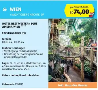 Hofer Reisen WIEN 1 NACHT ODER 2 NÄCHTE, ÜF Angebot
