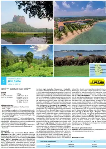 Hofer Reisen RUNDREISE & BADEN SRI LANKA Angebot
