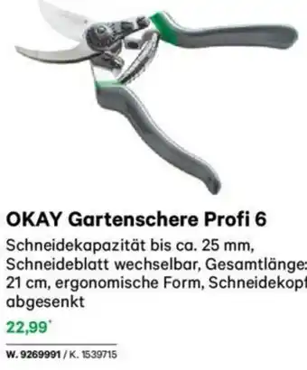 Lagerhaus OKAY Gartenschere Profi 6 Angebot