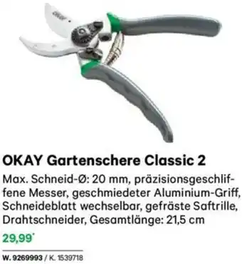 Lagerhaus OKAY Gartenschere Classic 2 Angebot