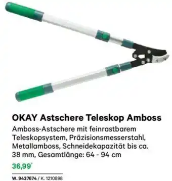 Lagerhaus OKAY Astschere Teleskop Amboss Angebot