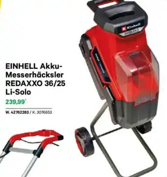 Lagerhaus EINHELL Akku-Messerhäcksler REDAXXO 36/25 Li-Solo Angebot