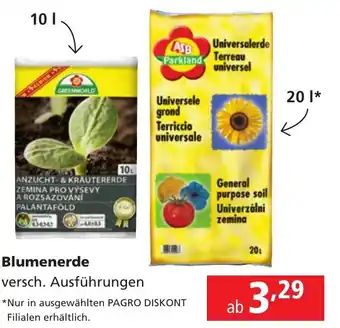 Pagro Diskont Blumenerde Angebot